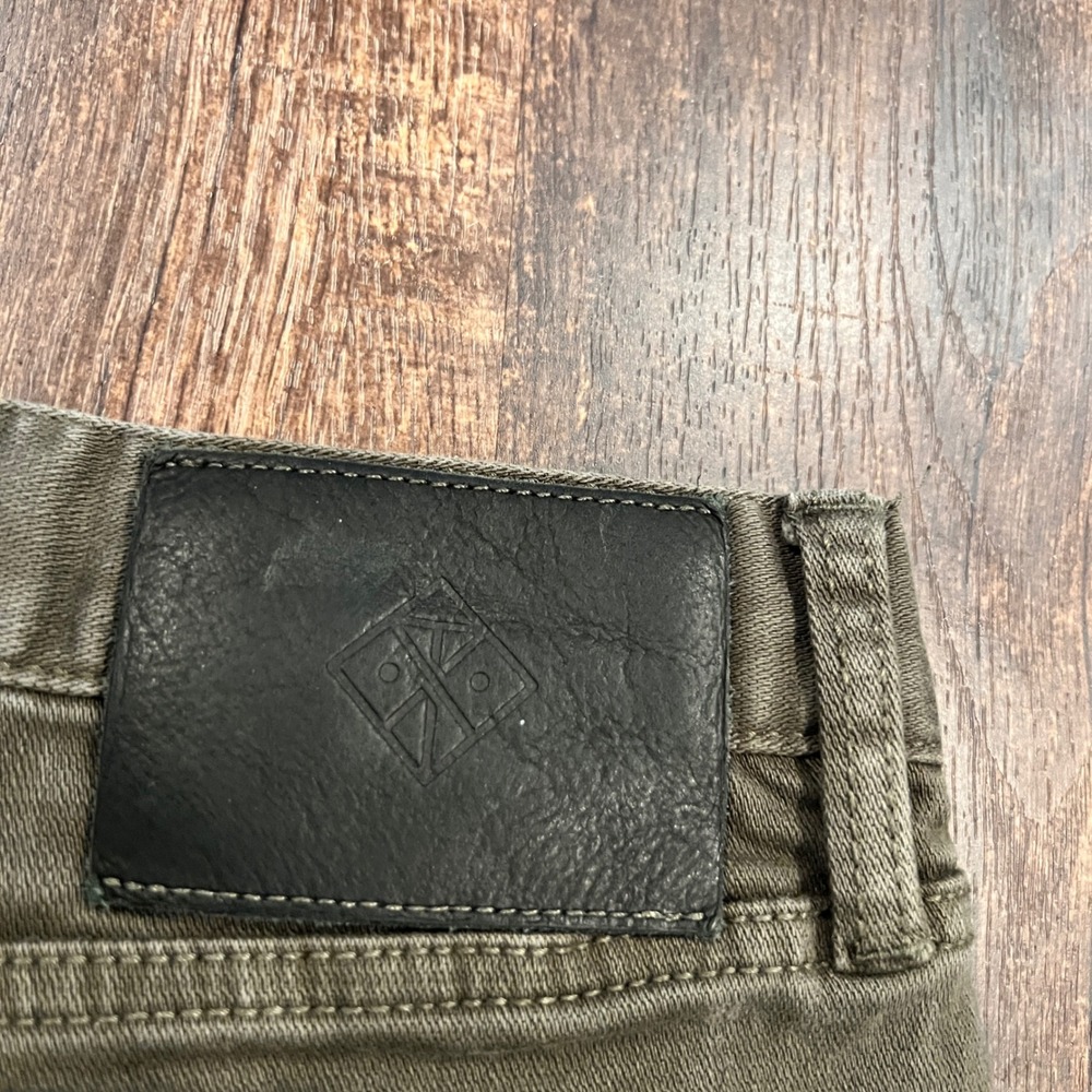 Roark Straight Fit HWY 128 Denim Mens 34x32 Olive Green Stretch Pants RD213 - Picture 5 of 9
